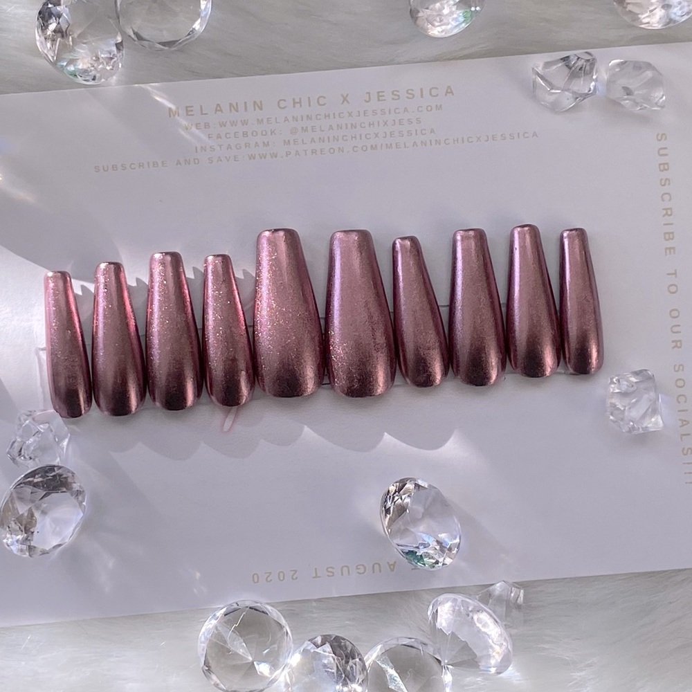 Rose Gold||Press-on Nail Set